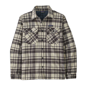 Patagonia Insulated Organic Cotton Midweight Fjord Flannel Shirt Men's in Ice Caps Smolder Blue